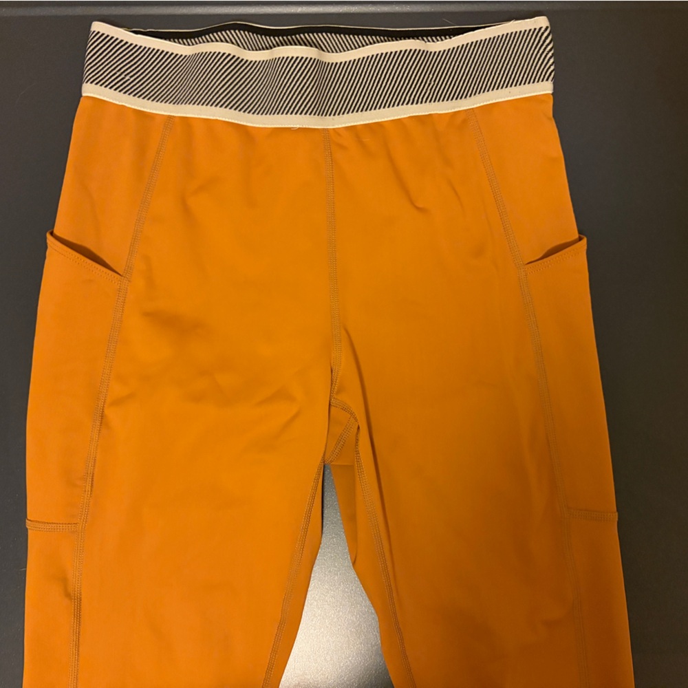 Orange free people leggings